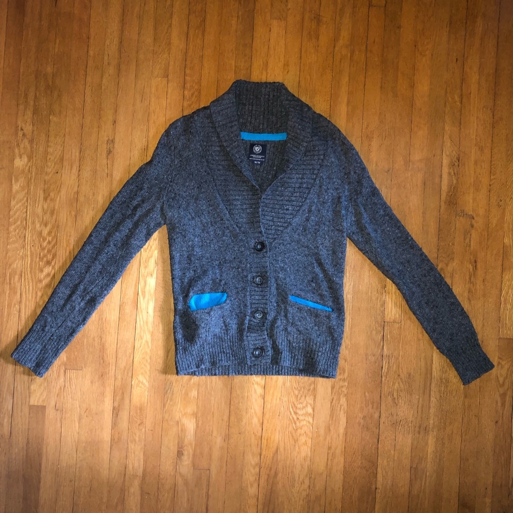 American Eagle Gray Cardigan